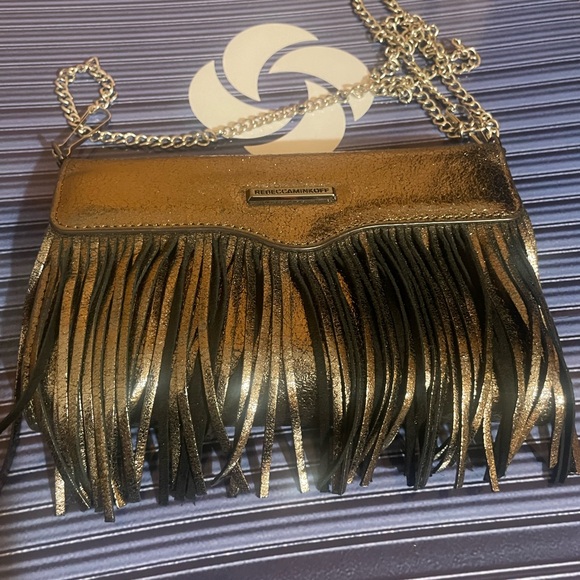 Rebecca Minkoff Gold Fringe Clutch - Picture 3 of 7